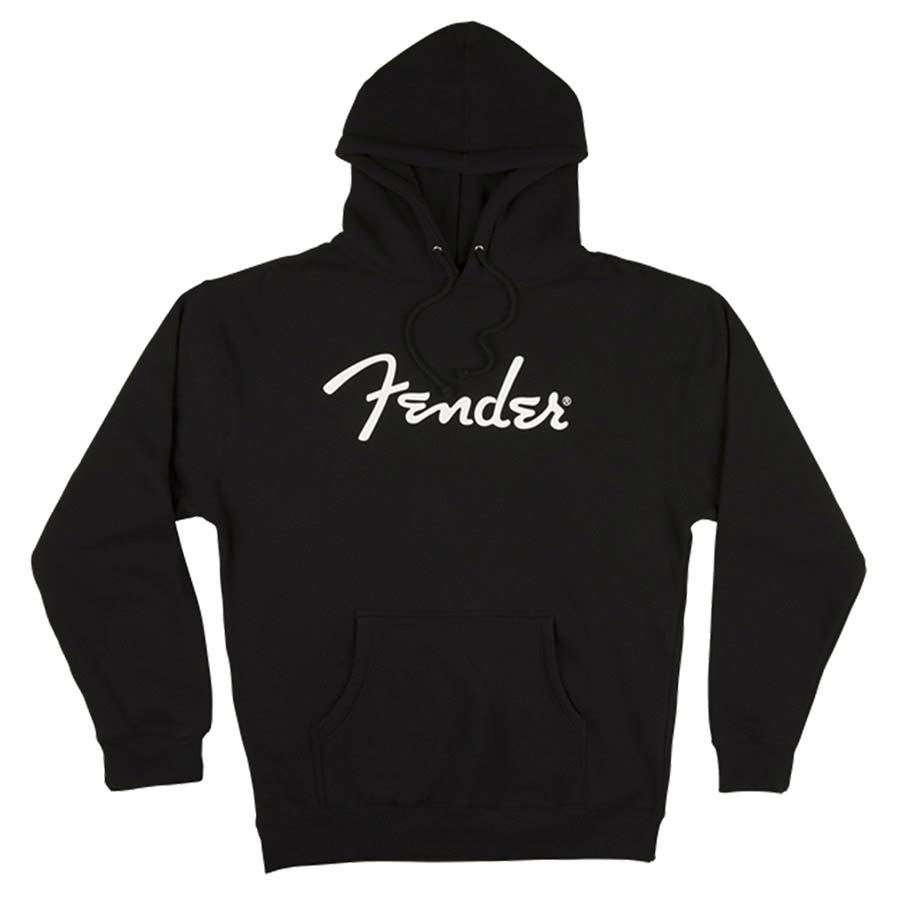 Fender 9113017806 logo hoodie, black, XXL