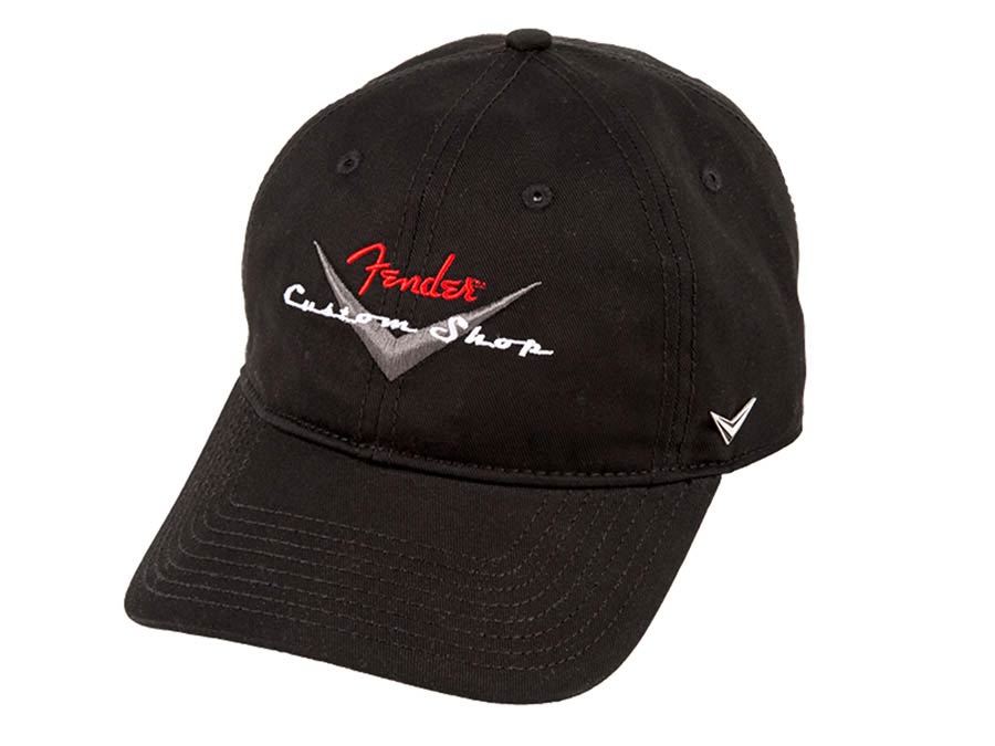 Fender 9106635306 custom shop baseball hat, black, one size fits most