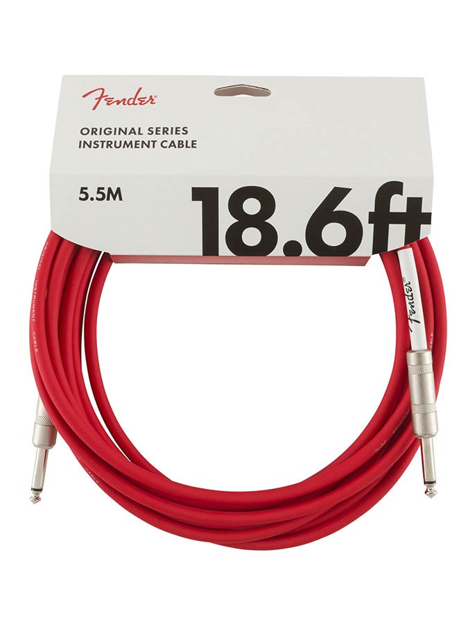 Fender 0990520010 instrument cable, 18.6ft, fiesta red