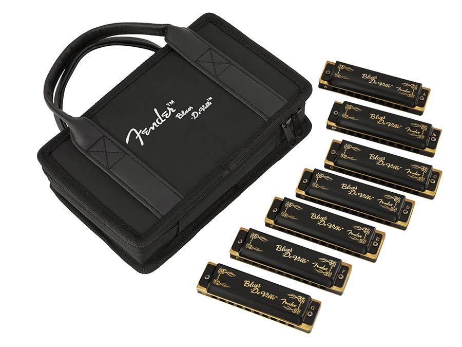 Fender 0990702049 harmonicas, pack of 7 pieces, with case
