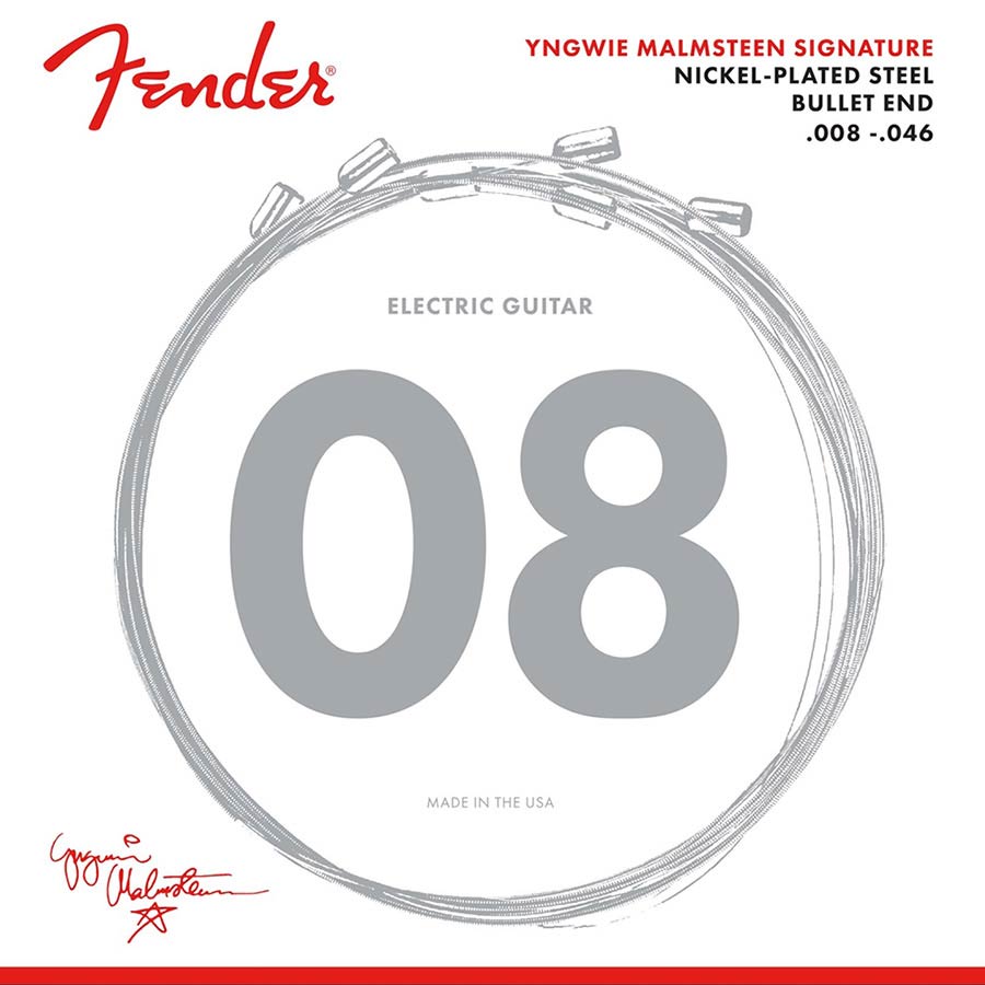 Fender 0733250600 Yngwie Malmsteen Signature, string set electric, nickel plated steel, 008-046