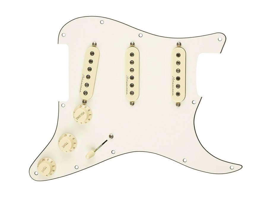 Fender 0992346509 Hot Noiseless SSS, 11 screw holes, parchment