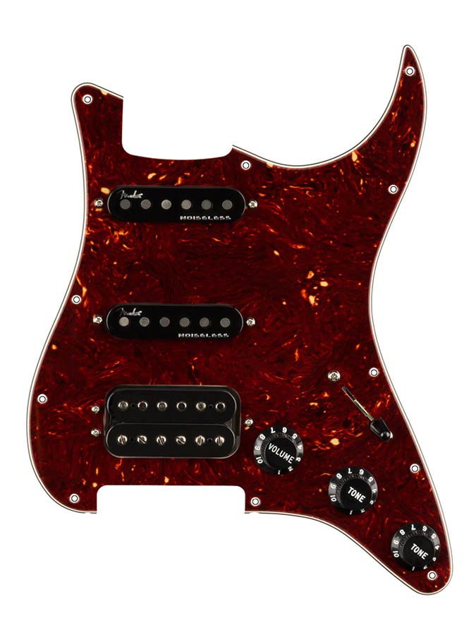 Fender 0992347500 Shawbucker Bridge/Gen 4 Noiseless neck/middle HSS, 11 screw holes, tortoise shell