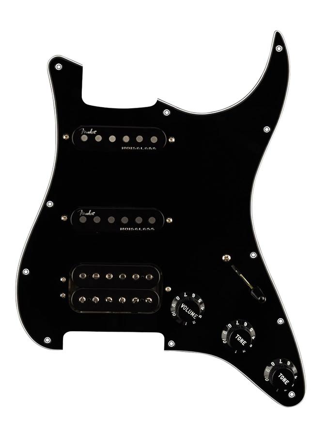 Fender 0992347506 Shawbucker Bridge/Gen 4 Noiseless neck/middle HSS, 11 screw holes, black