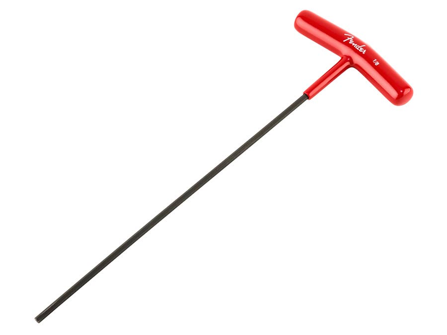 Fender 7715532049 truss rod wrench, 'T-style', 1/8", red