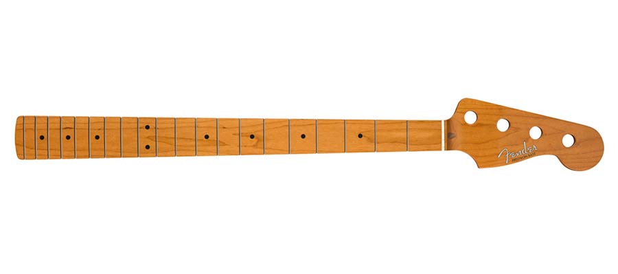 Fender 0999612920 Vintera roasted maple 50's Precision Bass neck, 20 vintage frets, 7.25" radius