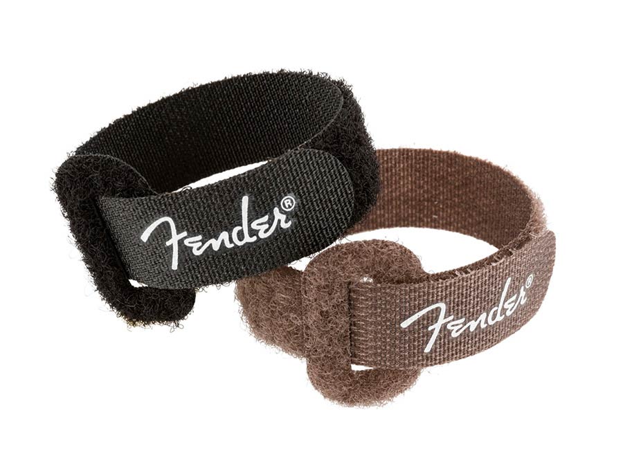 Fender 0990820111 cable ties, 7", black and brown, 6 pieces