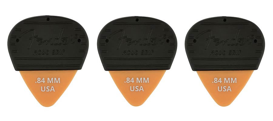 Fender 1985351404 Mojo Grip picks, dura-tone delrin 0.84, 3-pack