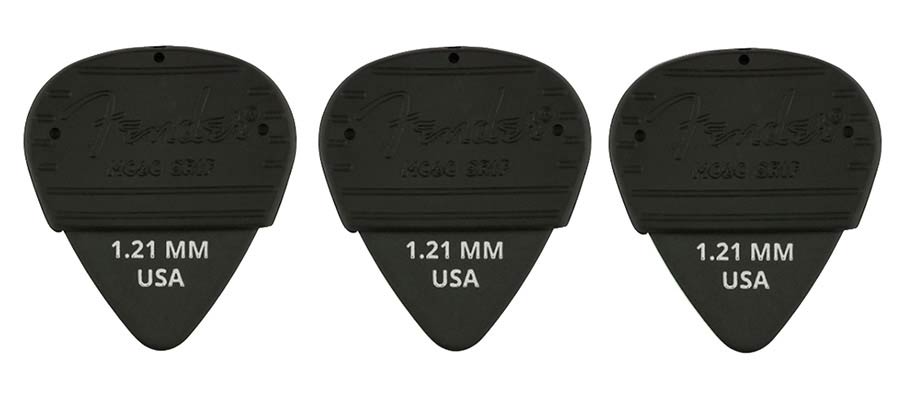 Fender 1985351406 Mojo Grip picks, dura-tone delrin 1.21, 3-pack