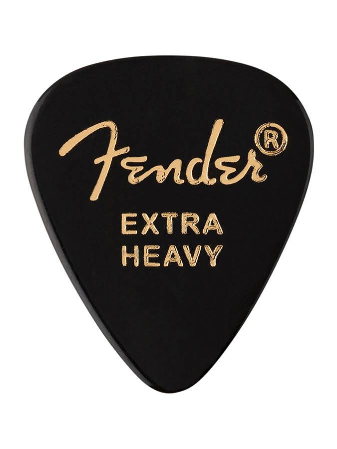 Fender 1980351206 351 shape premium picks, extra heavy, black, 12-pack