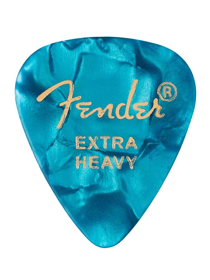 Fender 1980351608 351 shape premium picks, extra heavy, ocean turquoise, 12-pack