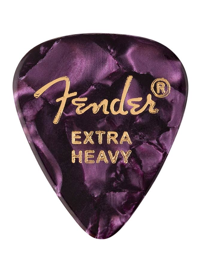 Fender 1980351676 351 shape premium picks, extra heavy, purple moto, 12-pack