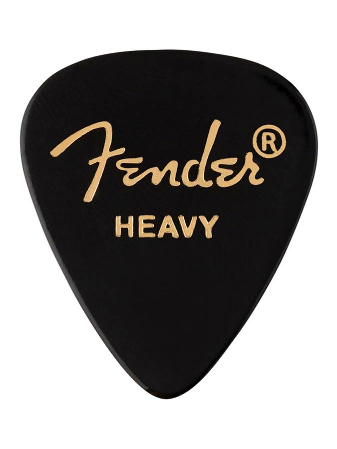 Fender 1980351906 351 shape premium picks, heavy, black, 12-pack