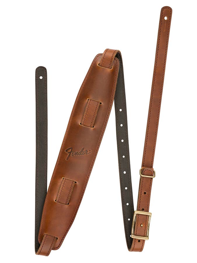Fender 0990689121 long vintage saddle strap, cognac
