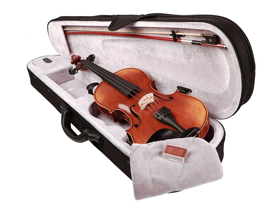 Rudolph RV-1044/O Set violino 4/4, montature ebano, archetto ELS BV-10/44 incluso