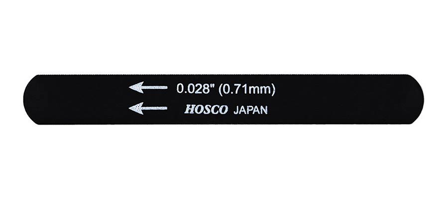 Hosco Japan H-NFB-028 Lima per capotasto, nera, 0.028''