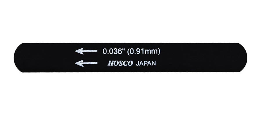 Hosco Japan H-NFB-036 Lima per capotasto, nera, 0.036''