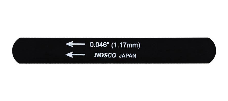 Hosco Japan H-NFB-046 Lima per capotasto, nera, 0.046''