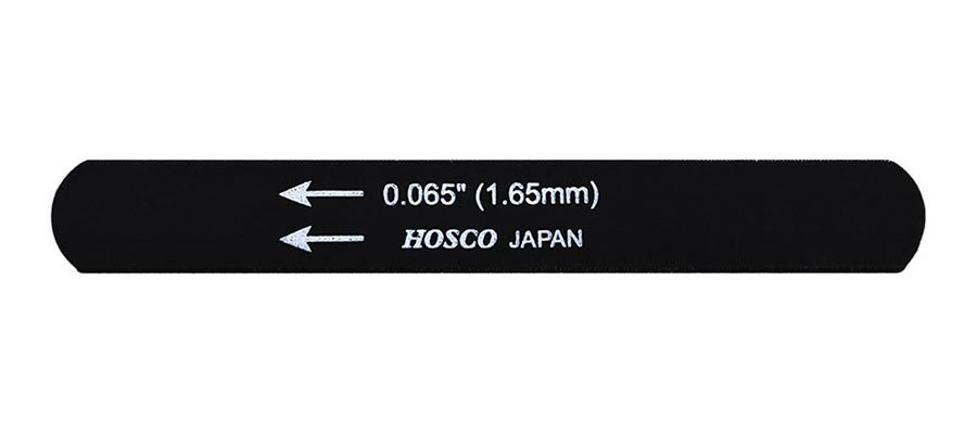 Hosco Japan H-NFB-065 Lima per capotasto, nera, 0.065''