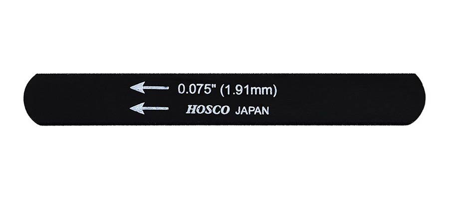 Hosco Japan H-NFB-075 Lima per capotasto, nera, 0.075''