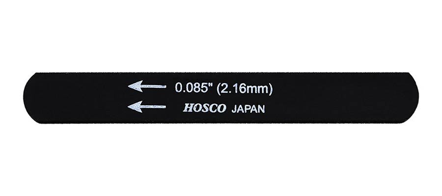 Hosco Japan H-NFB-085 Lima per capotasto, nera, 0.085''