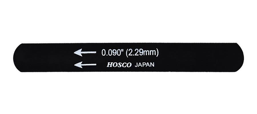 Hosco Japan H-NFB-090 Lima per capotasto, nera, 0.090''