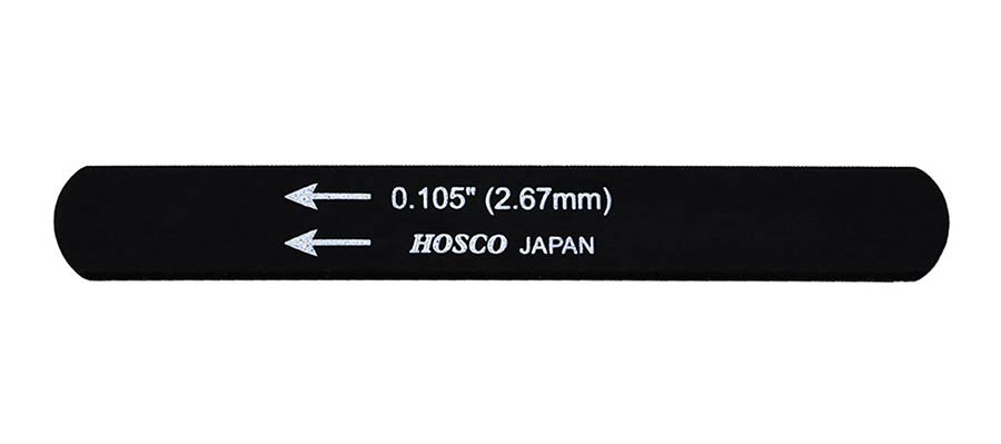 Hosco Japan H-NFB-105 Lima per capotasto, nera, 0.105''