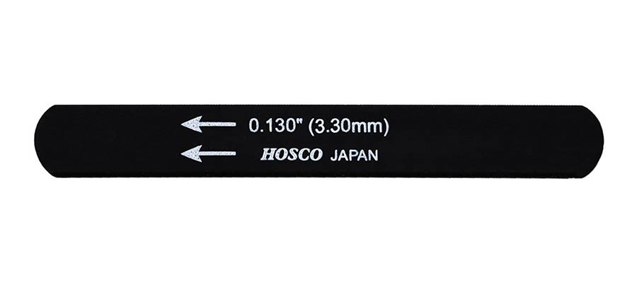 Hosco Japan H-NFB-130 Lima per capotasto, nera, 0.130''