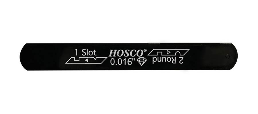 Hosco Japan H-NF-016DC Lima per capotasto, diamantata, combo, 0.016''