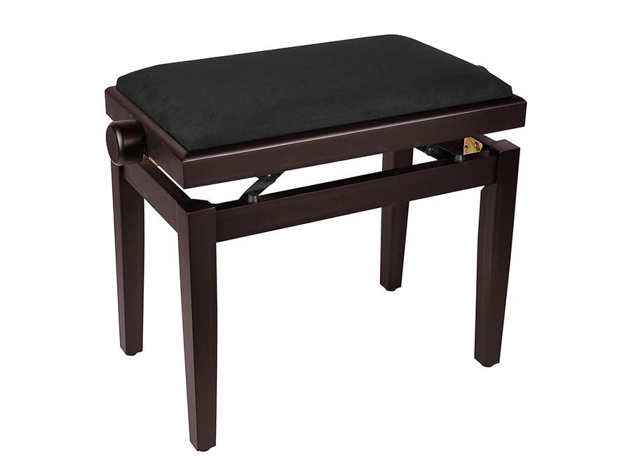 Boston PB1/5020 piano bench with adjustable seat (55,5x32,5x48-56cm), glossy rosewood with black velvet seat