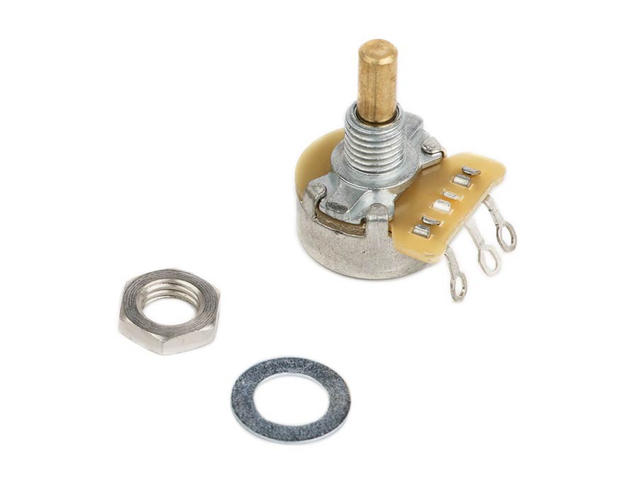 Fender 0054458049 Genuine Replacement Part 50K linear mini potentiometer, solid shaft