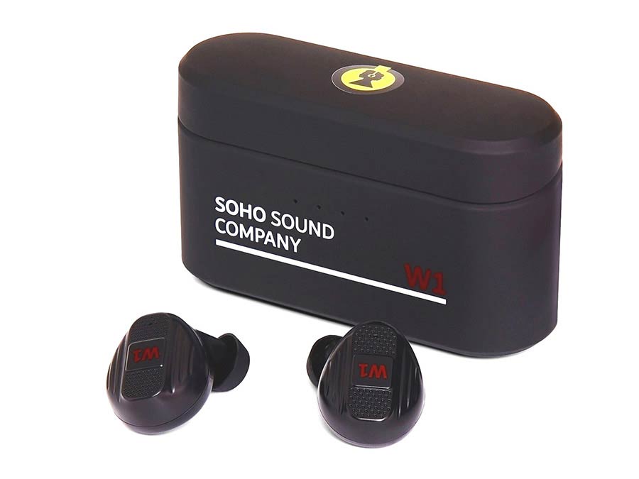 SOHO Sound Company W1/BK Cuffie auricolari Bluetooth TWS, microfono, powerbank, colore nero