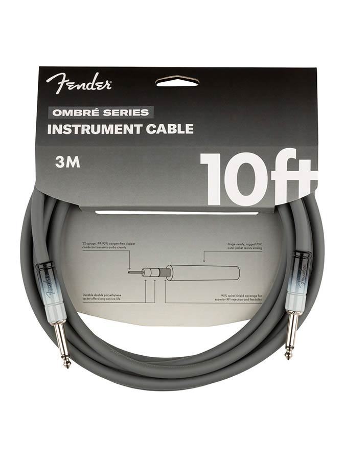 Fender 0990810248 10' Ombré cable, silver smoke