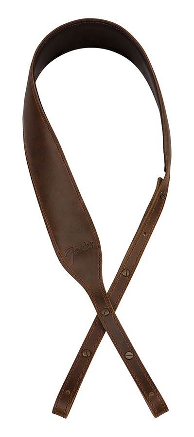 Fender 0990614021 Paramount banjo leather strap, brown