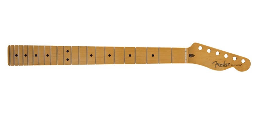 Fender 0993942921 American Professional II Telecaster neck, 22 narrow tall frets, 9.5" radius, maple