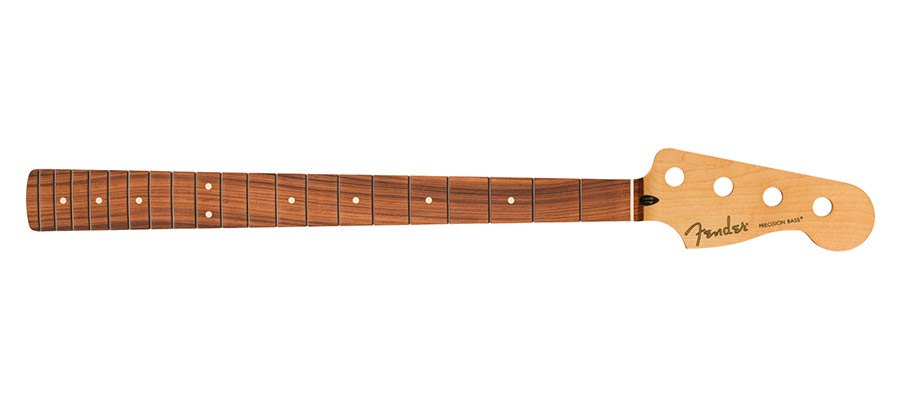 Fender 0999803921 Player Series Precision Bass® neck, 20 medium jumbo frets, pau ferro, 9.5", modern "c"