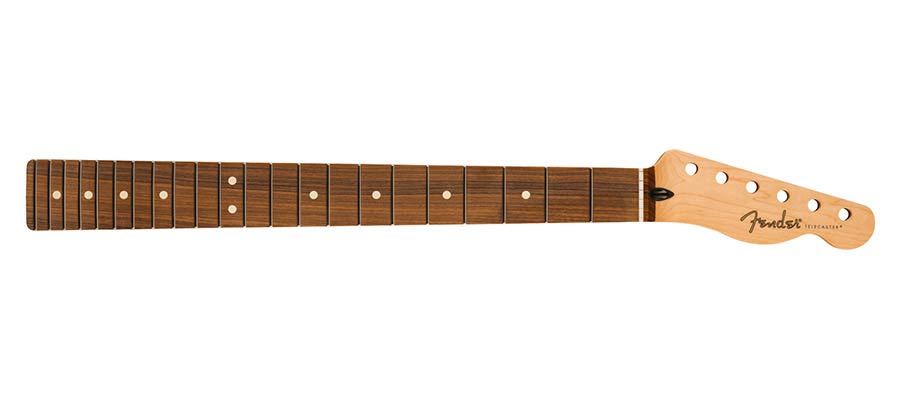 Fender 0995213921 Player Series Telecaster® neck, 22 medium jumbo frets, pau ferro, 9.5", modern "c"