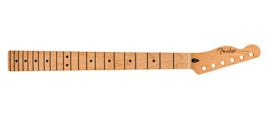 Fender 0995262921 Player Series Telecaster® reverse headstock neck, 22 medium jumbo frets, maple, 9.5", modern "c"