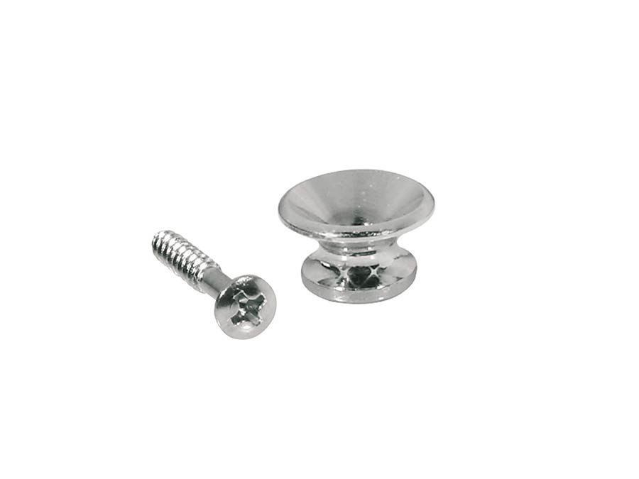 Boston EP-K-N/20 strap buttons, metal, with screw, v-model, diameter 13mm, 20 pcs bulk pack, nickel