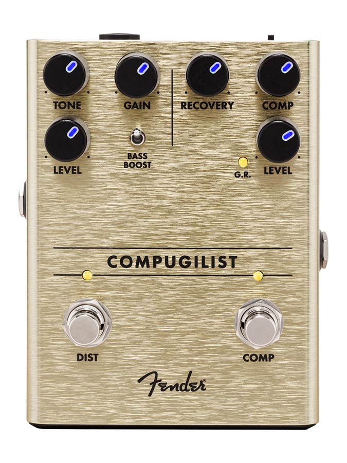 Fender 0234551000 Compugilist Compressor/Distortion, effects pedal for guitar or bass