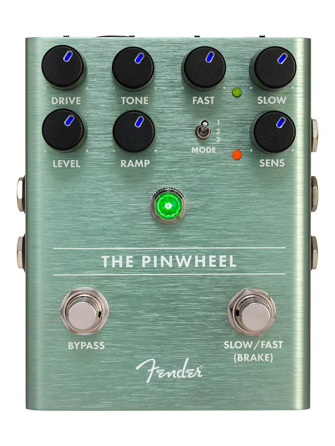 Fender 0234543000 The Pinwheel Rotary Speaker Emulator, effects pedal for guitar or bass