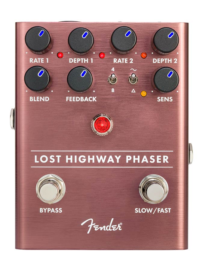 Fender 0234544000 Lost Highway Phaser, effects pedal for guitar or bass