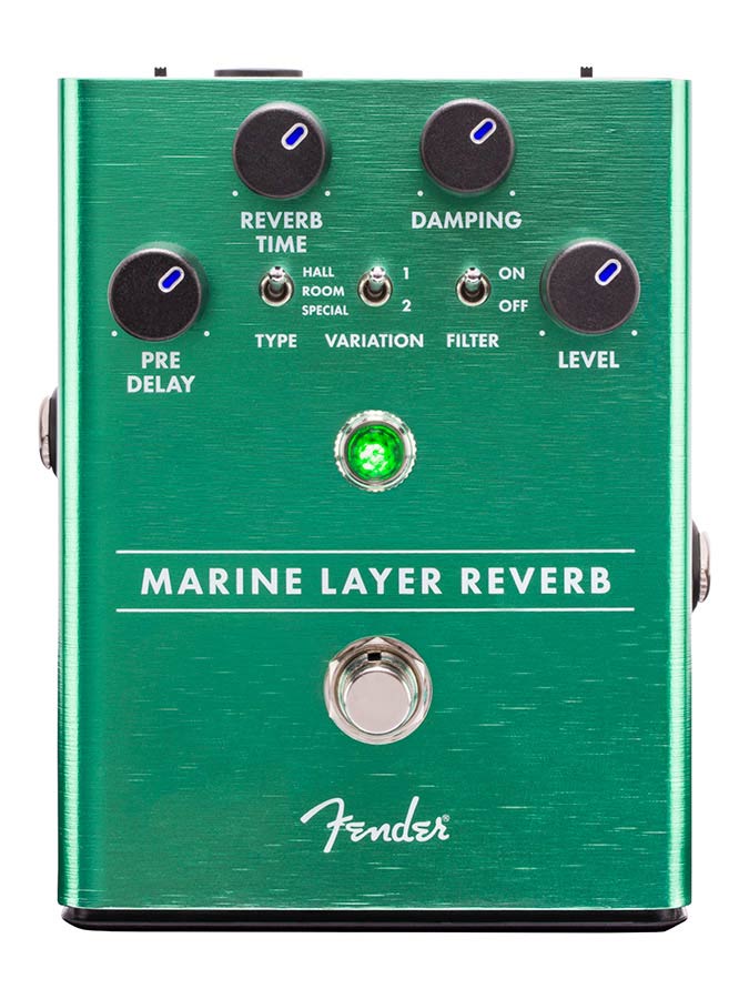 Fender 0234532000 Marine Layer Reverb, effects pedal for guitar or bass