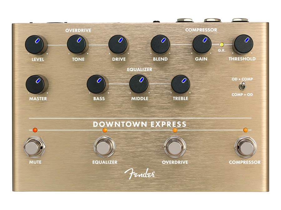 Fender 0234538000 Downtown Express Bass Multi Effect, effects pedal for bass guitar