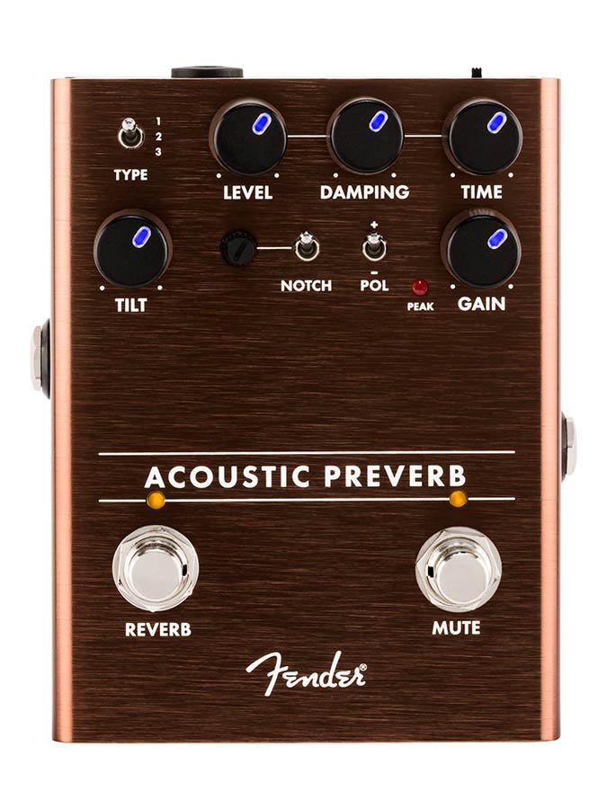 Fender 0234548000 Acoustic Preverb, effects pedal for acoustic guitar