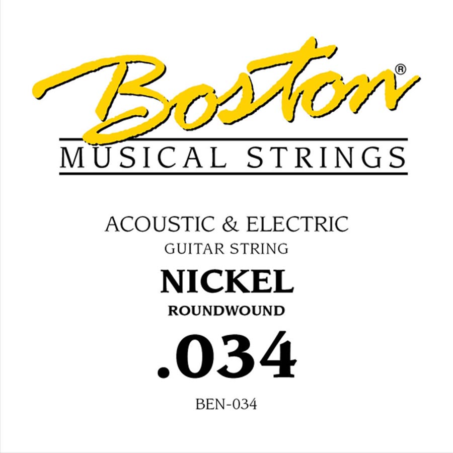 Boston BEN-034 .034 Corda singola per chitarra elettrica / acustica