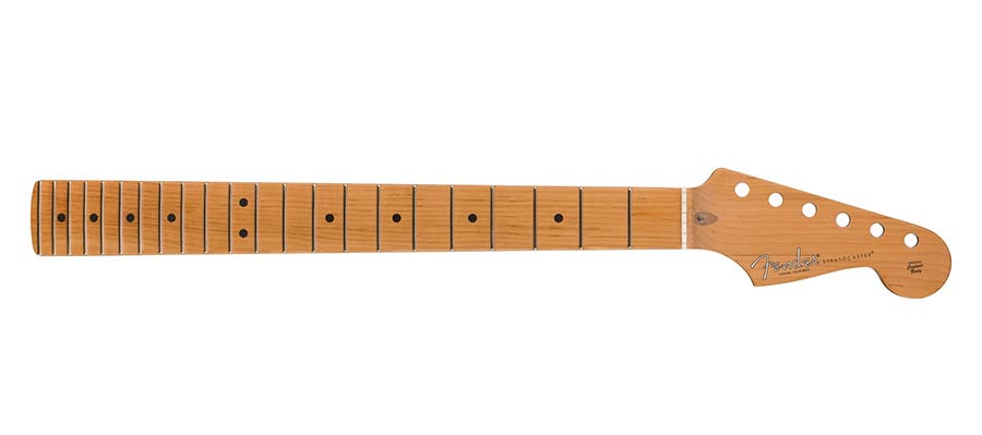 Fender 0993902920 American Professional II roasted maple Stratocaster neck, 22 narrow tall frets, 9.5" maple fb.