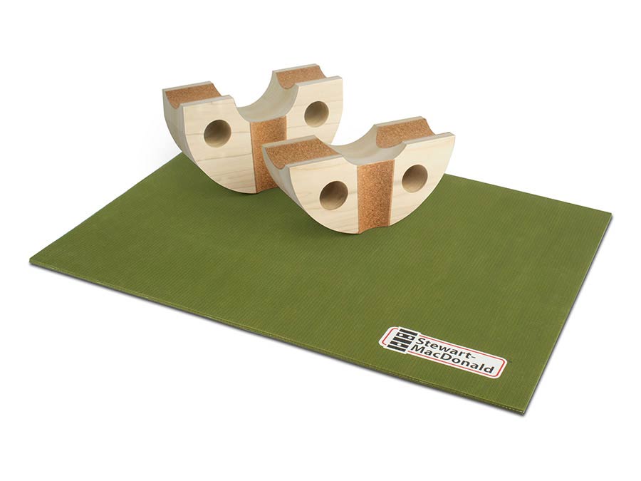 StewMac SM3634 set of two Rock-n-Roller neck rests with bench pad