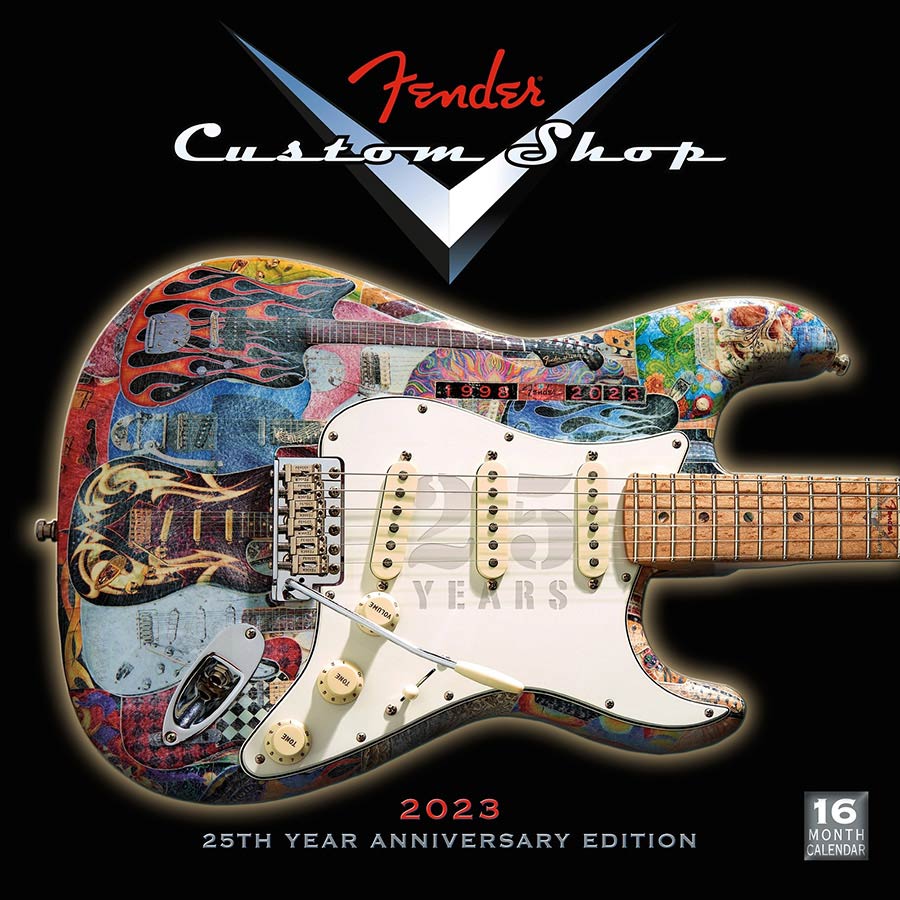Fender 9192022011 2023 Guitar Calendar, 13 timeless classics