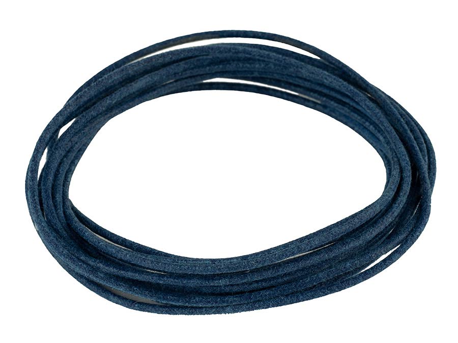 Boston PBW10/BL USA made (Gavitt) waxed cotton braided push back wire, blue, 10 feet